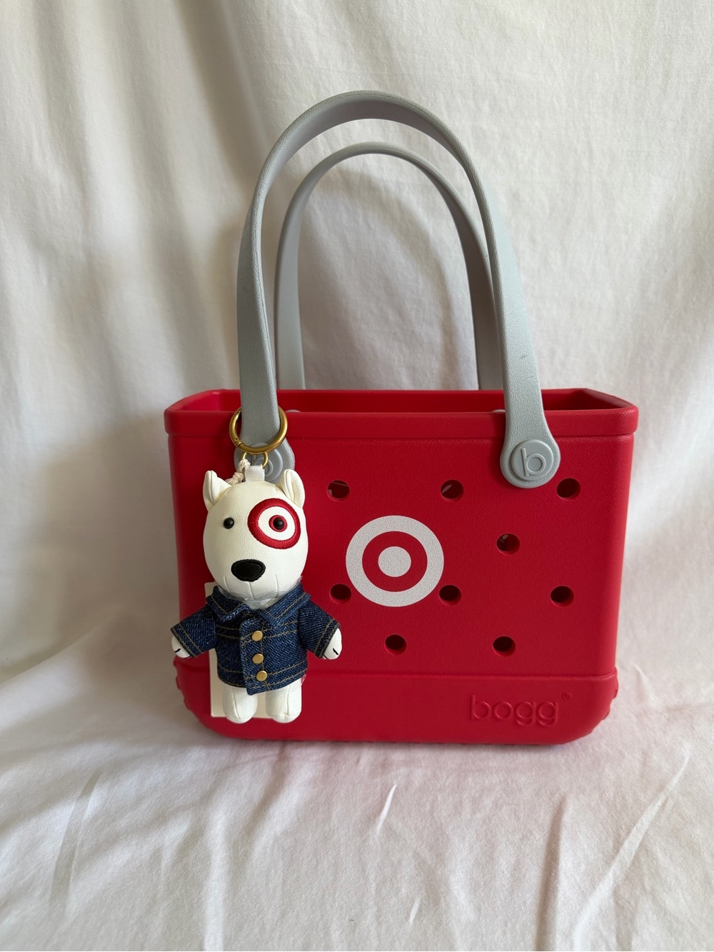 Target Blue Jeans Bullseye Bag Charm with Target Mini Shopping Basket - Picture 6 of 6